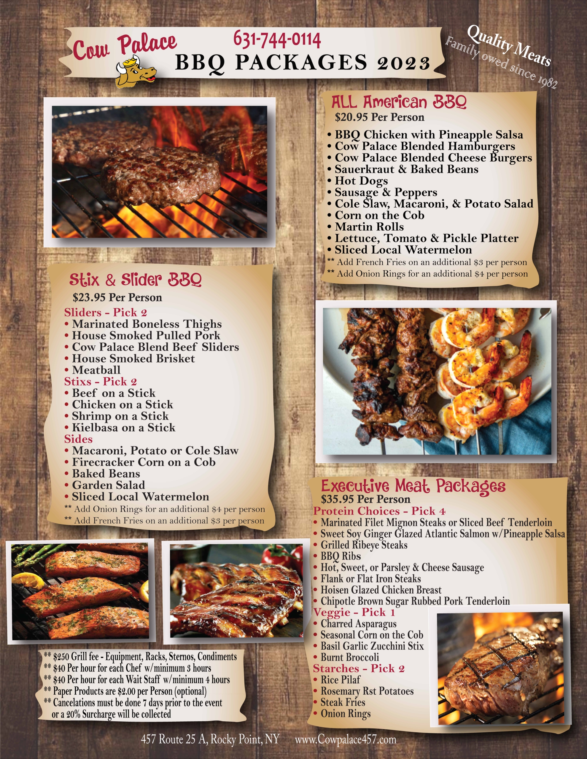 BBQ Menu 2023